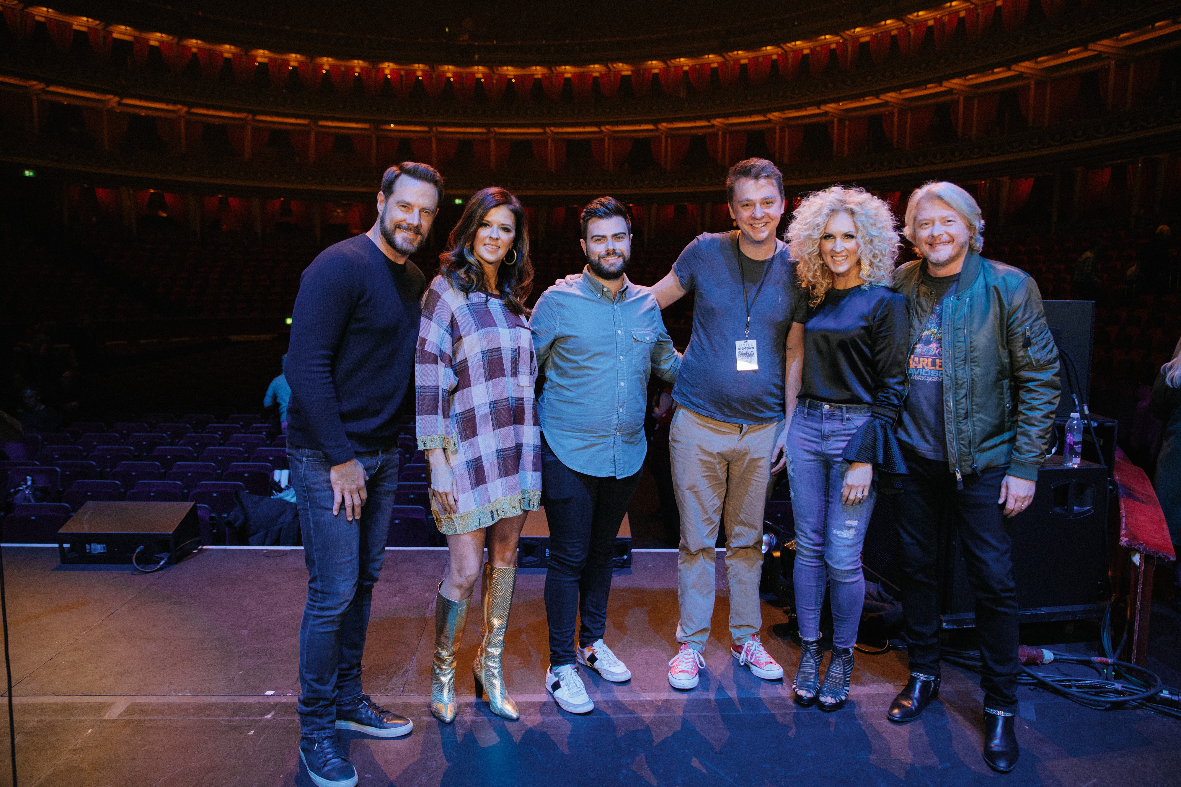 Meeting Little Big Town on stage at the Royal Albert Hall
