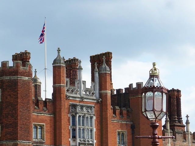 The roof of Hampton Court Palace